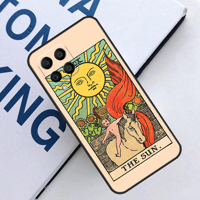 

Чехол для Samsung Galaxy M21 M11 M31 M13 M33 M35 M53 M55 M15 M14 M34 M54 M12 M32 M52 M06 M16 с картой Таро Солнце Samsung M21