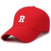 The new letter R baseball cap is on the market, fashionable men and women couples, trendy classic casual