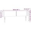 VidaXL LED Headboard Bedroom Furniture Double Bed Accessory Head of Bed Frame Interior Pink 3123167