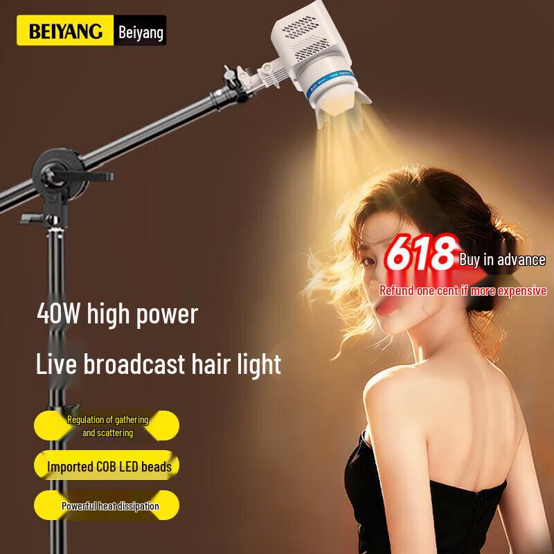 Beiyang 40W Hair Light for Live Streaming