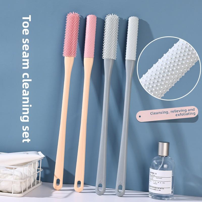 Soft Rubber Foot Brush Toe Scrubber for Callus Removal and Exfoliation