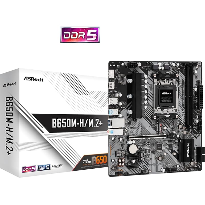 

Carte Mère ASRock B650M-H/M.2 DDR5 (AM5) Micro ATX
