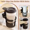 Universal Desk Cup Holder Adjustable Upgraded Arm Clamp Stand 360 Degree Rotating Table Edge Clamp Anti-fall Cup Holder