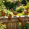 Pack Of 5 Iron Bird Garden Decorations With Weatherproof Design For Outdoor Use Decorative Backyard Ornament