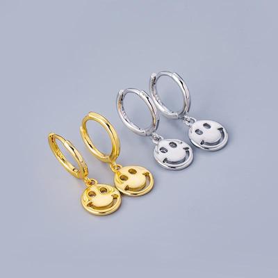 Japanese & Korean Style Smiley Face Earrings for Women - Versatile, Simple, & Fashionable Round Expression Design