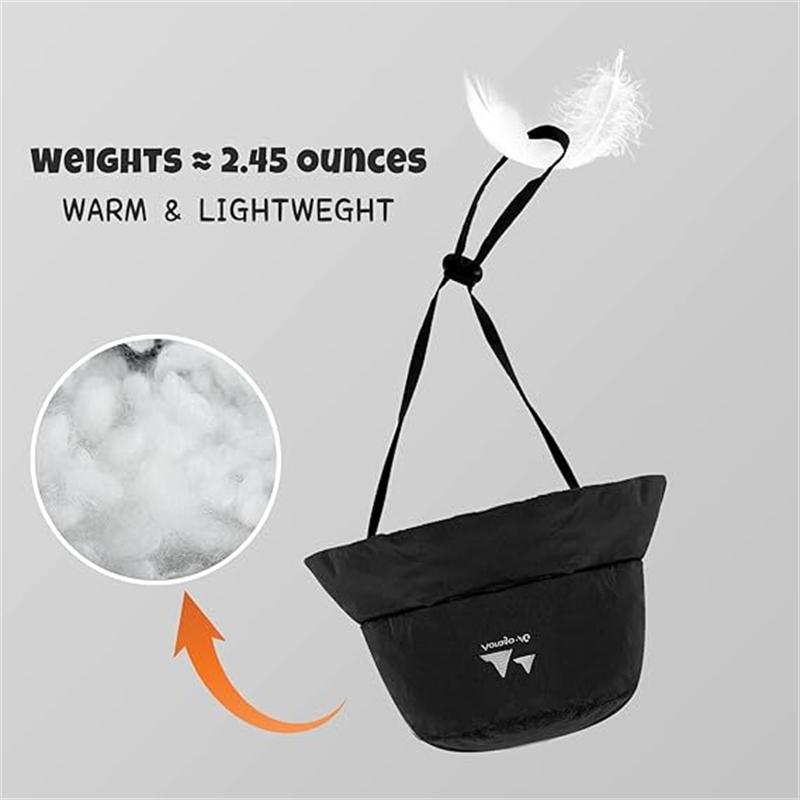 1Pc Lightweight Folding Padded Warm Hats Women Winter Bucket Hat Waterproof Cap