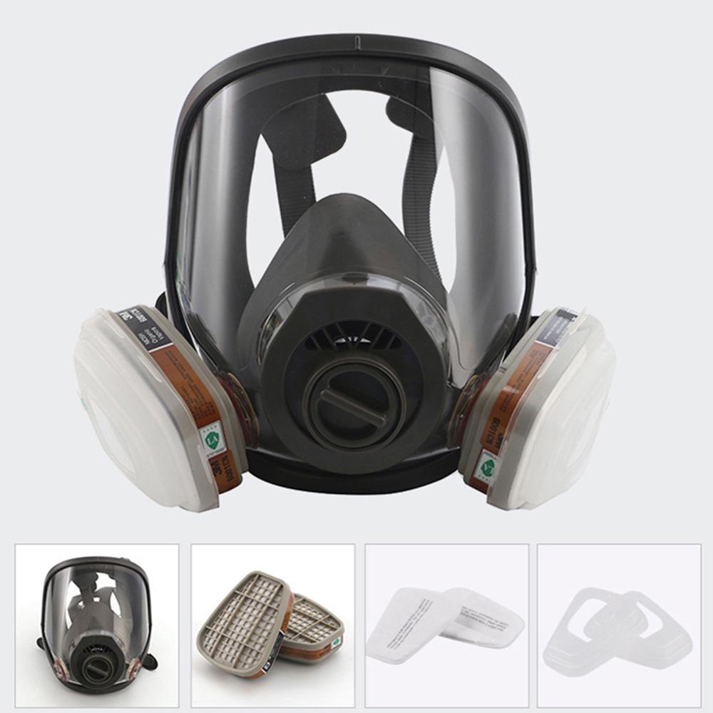 15-in-1 Full Face Gas Mask Respirator Kit With P100 Filters – 6800 Style Facepiece