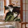 Serial Experiments Lain Anime Movie Sticky Cushion Cover Car Throw Pillow Case For Sofa Car Christmas Gift 40x40cm 45x45cm