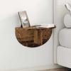 Wall Mounted Shelf in Vintage Wood Look 48 x 24 x 24 cm Engineered Wood