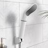 Pressurized Shower Head With Detachable Filter Handheld Spray Head White Japanese Curved Shower Head