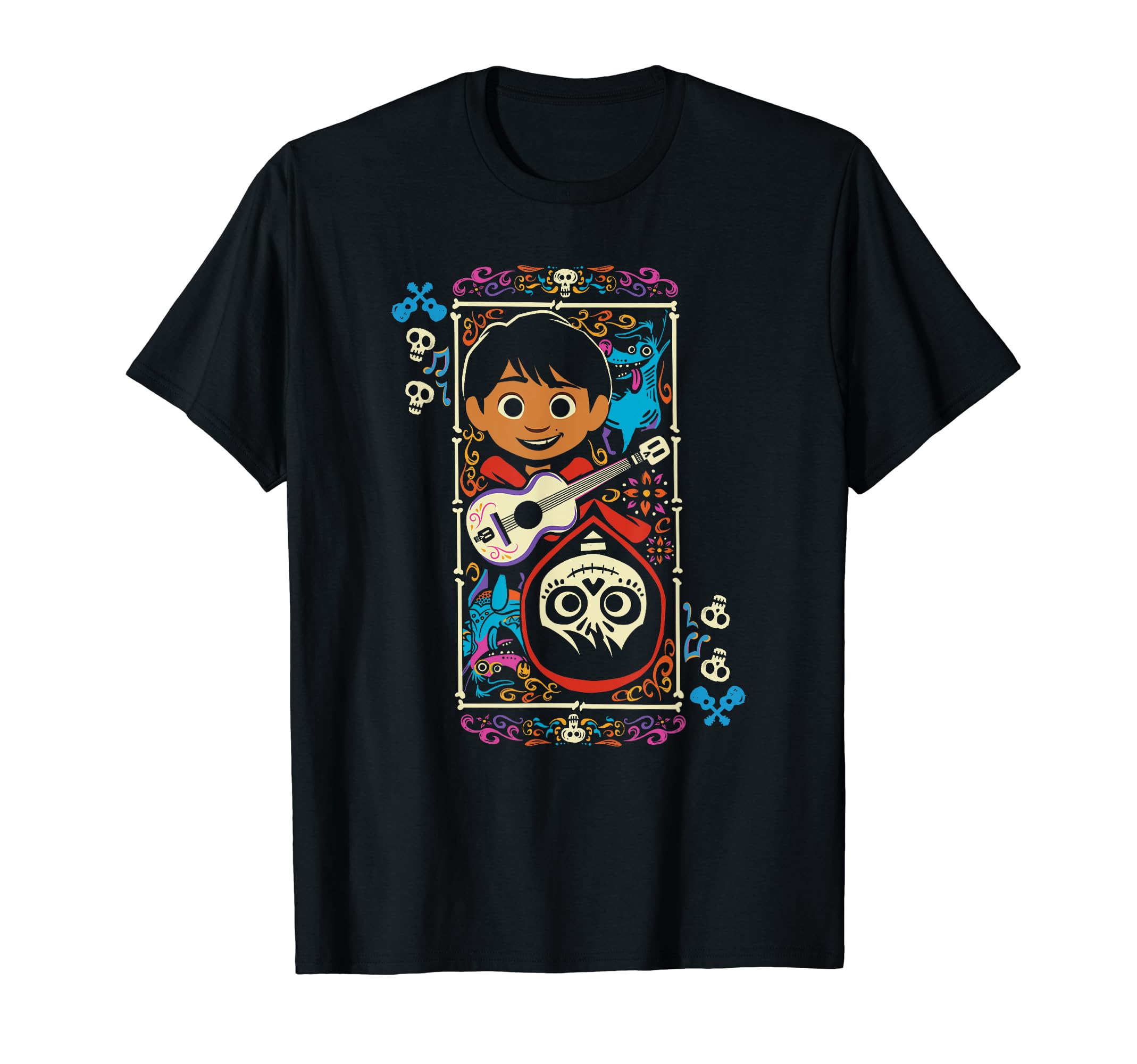 

Disney Pixar Coco Miguel Two-Faced Day of the Dead Big Frame T-Shirt