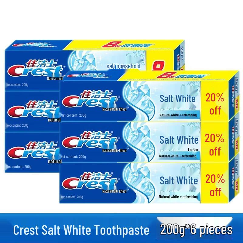 Crest Salt Whitening Toothpaste 6-Pack