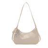 Street Style Pu Small Crossbody Bag With Solid Color And Bow Shaped Pendant Design For Daily Use