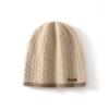 % Pure Cashmere Hat Women's Double-layer Thickened Outdoor Shopping Knitted Hat Bag Head Cold Hat