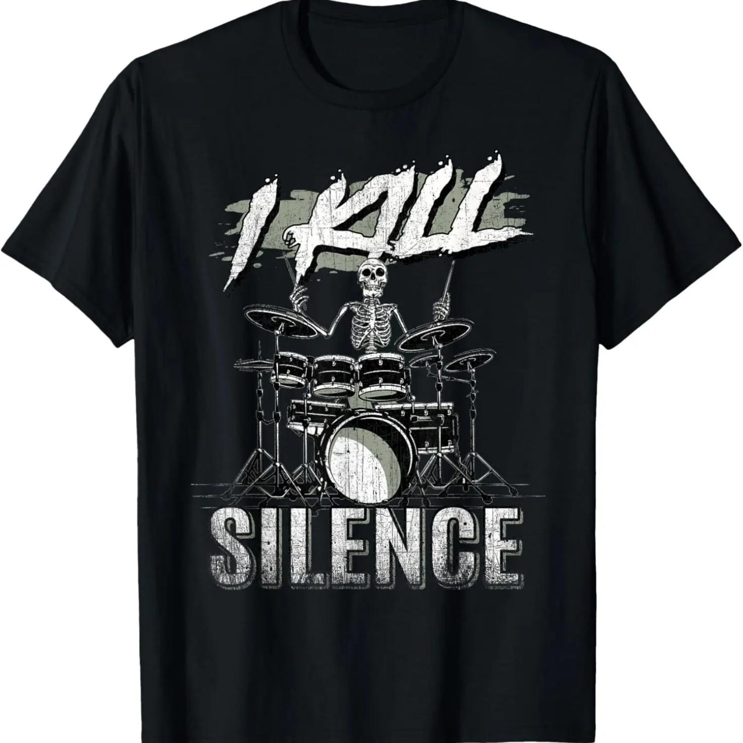 

Drummer T Shirts for Men Drum Set - Percussionist Gift T-Shirt XXXXXL чорний
