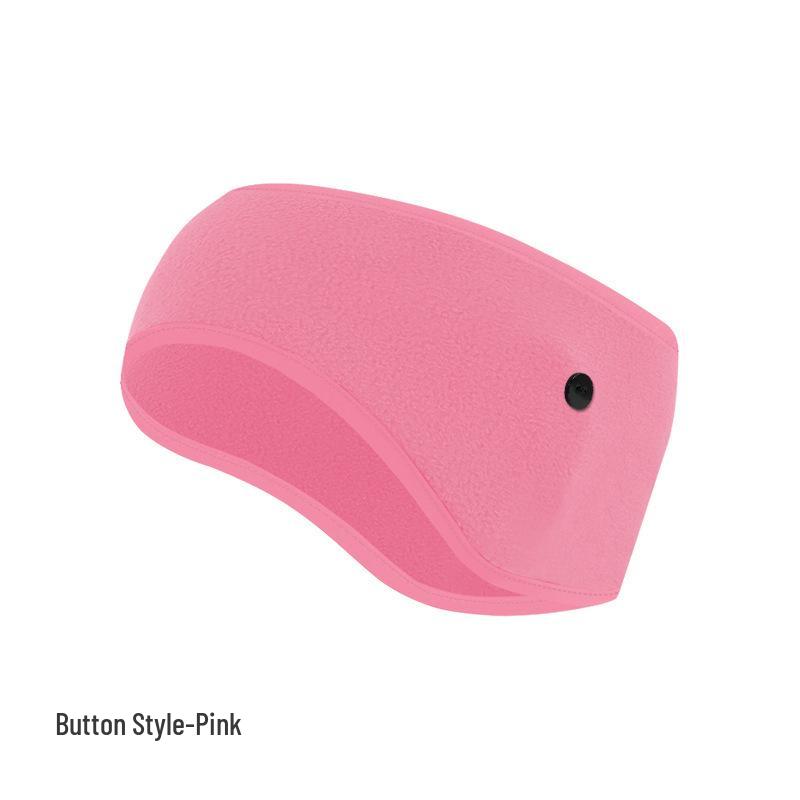 Fleece Warmes Ohrband: Dickes breites Stirnband für Herbst- und Winterradfahren - Winddichte und kältefeste Ohrenschützer.