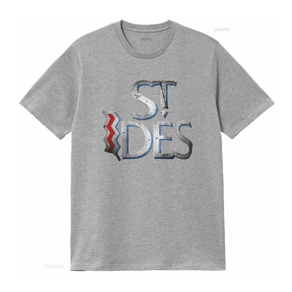 St Ides Malt Liquor T Shirt for Men Stylish Black Design with Bold Typography vintage Washed Top For Everyday Wear graphic