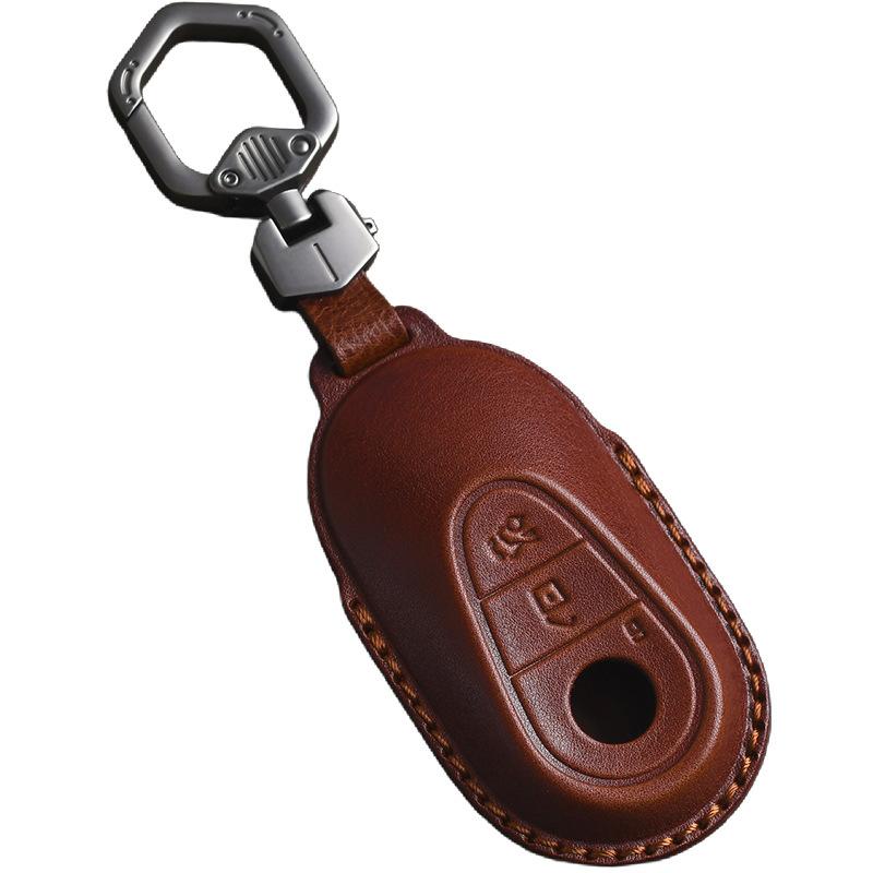 Suitable for Mercedes-Benz Car Key Cover C-class C260l C200 S450l Leather Buckle