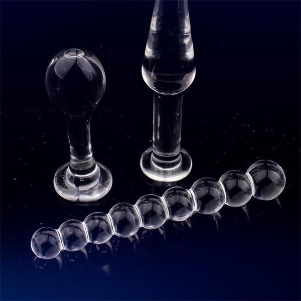 Glass Anal Plug Crystal Butt Plug Massager
