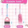 Kids Cleaning Set Toddler Cleaning Toy Set Pretend Play Housekeeping Educational Toy with Cart Broom Dust Pan Mop Christmas Gift