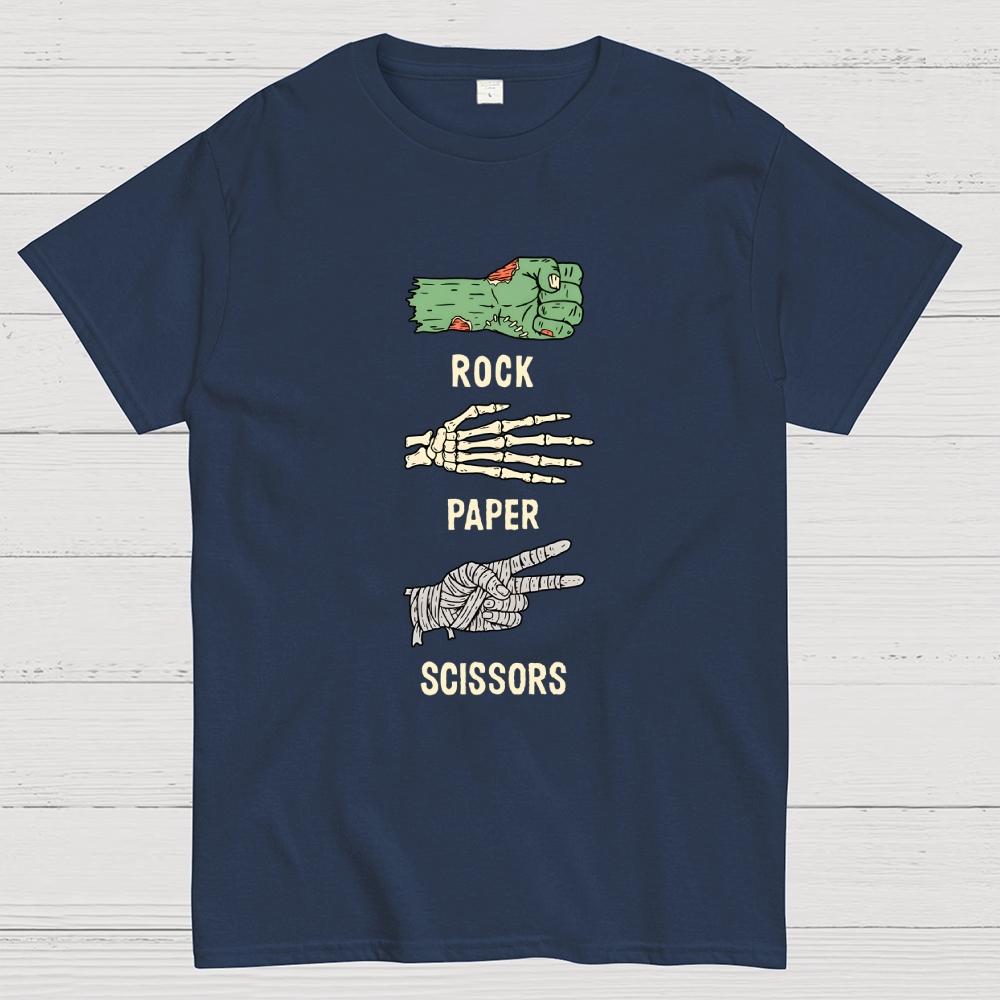 Rock Paper Scissors – Halloween Cotton Summer Casual Cool Loose T-Shirt