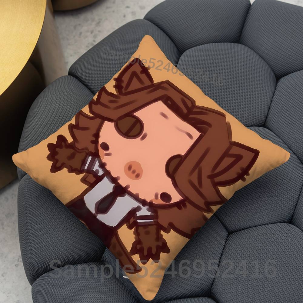 The Wolf Among Us Bigby Square Cushion Pillow Case Sofa BedroomLiving Room Backrest Multiple Sizes Washable Covers