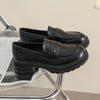 Loafers women's platform 2025 new British style small leather shoes women's versatile soft sole single shoes women's leather