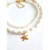 2 Li Pearl Starfish Anklet