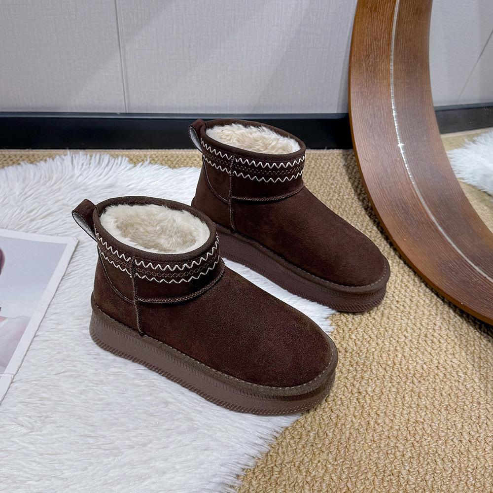 

Женские зимние легкие теплые дутые сноубутсы на толстой подошве, нескользящие, износостойкие, повседневные кроссовки, хлопковые сапоги 35