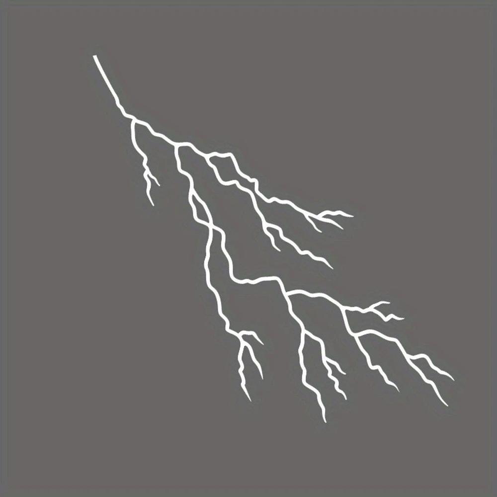 Motorrad Karosserie Aufkleber Dekoration Blitz Riss Stil Ziehblume Wasserdicht Vorderkopf Aufkleber