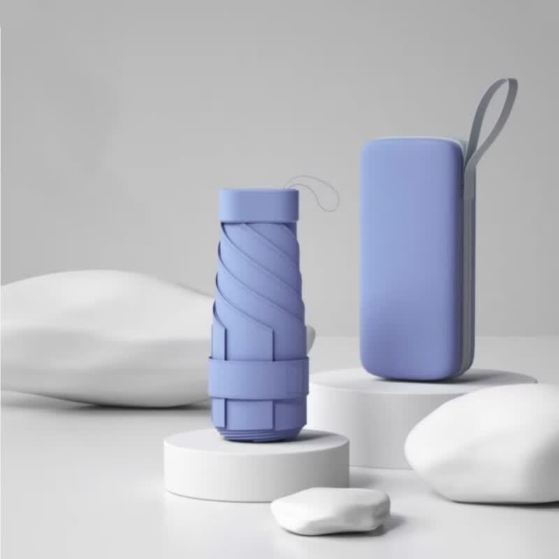 Portable Capsule Flat Folding Umbrella