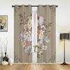 Blumenmuster Fenster Vorhänge für Wohnzimmer Schlafzimmer Luxus moderne Küche Vorhänge Stoff Vorhänge