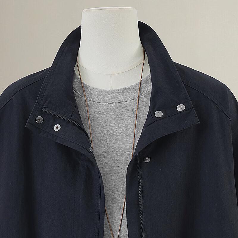 Sibaishe Women's Autumn Stand-Collar Trench Coat