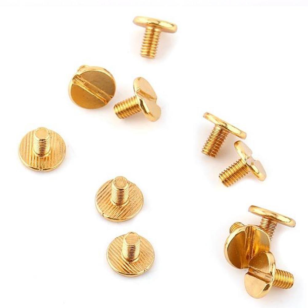 Buy 6 Sets 9MM Rivet Stud Round Ring Head Screw Back Rivet for Belt ...