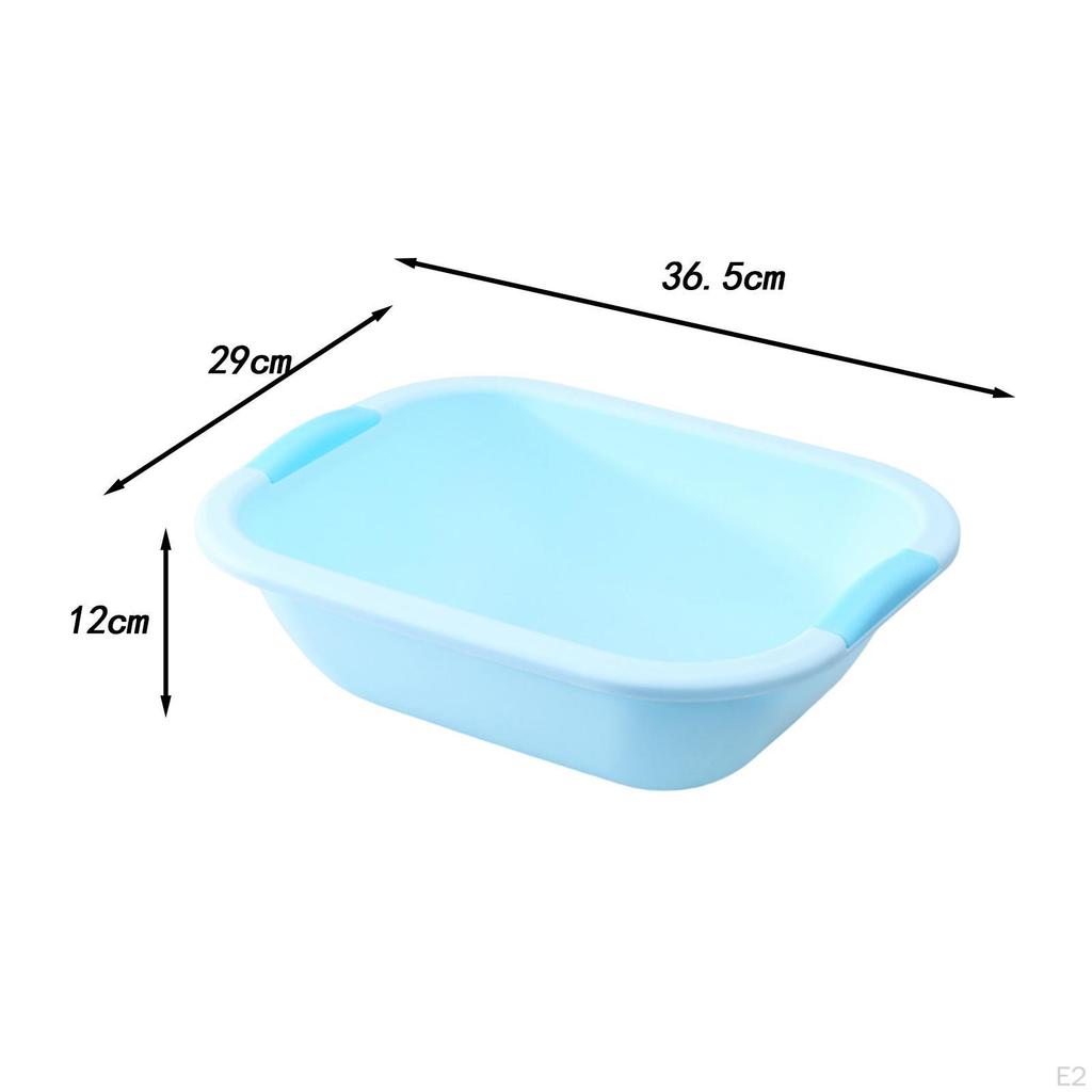 Wash Basin Dish Tub Multifunctional Laundry Basket Dishpan for Cleaning Clothes Hand Face