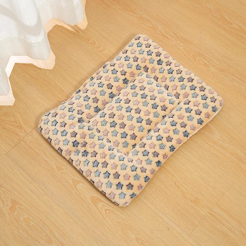 

40X50см Зимняя Теплая Собачья Кровать Мягкое Флисовое Одеяло для Питомцев Кошачья Подстилка для Щенков Спальный Коврик Прекрасный Матрас-Подушка для Маленьких и Больших Собак