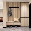 PVC Artificial Grille Wall Sticker Peel and Stick Wall Panel Stickers  Living Room