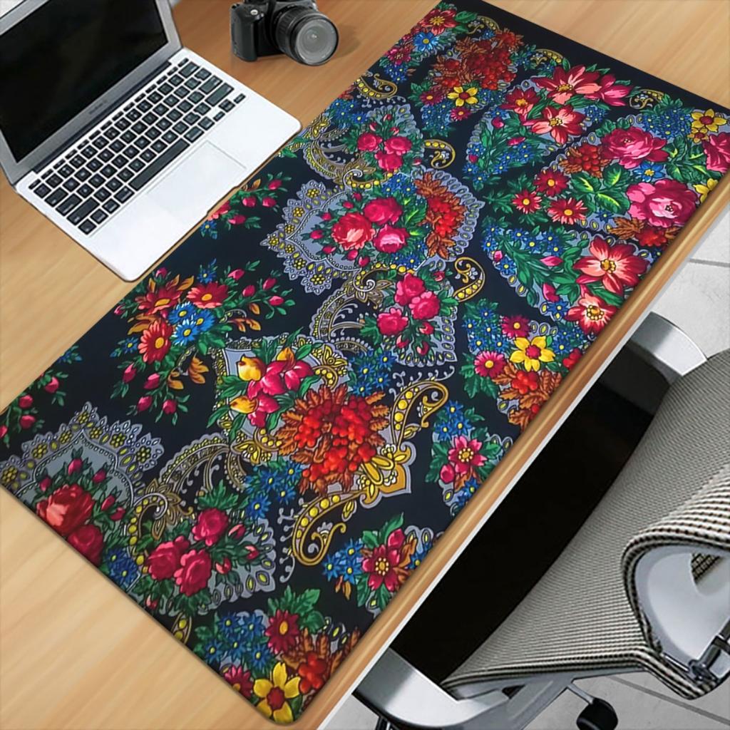 1pc Xxl Mandala Flower Metal Iron Decor Mouse Pad Non Slip Rubber Base Large Desk Mat For Gaming Office Pc Laptop Tablet Stable
