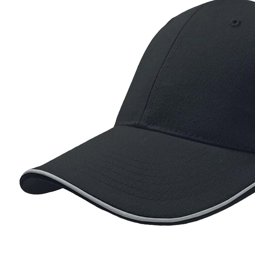 Atlantis Reflect 6 Panel Reflective Piping Baseball Cap