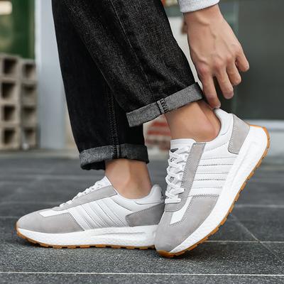 Spring and Autumn New Forrest Gump Shoes Sneakers Popcorn Lightweight Soft Sole Running Shoes Casual Shoes Leather Surface