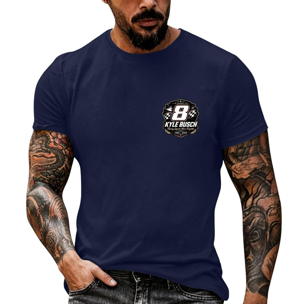 Men's Short Sleeve Racing Graphic T Shirt Nascar Inspired Vintage Style Casual Tee for Racing Enthusiasts Summer Wear