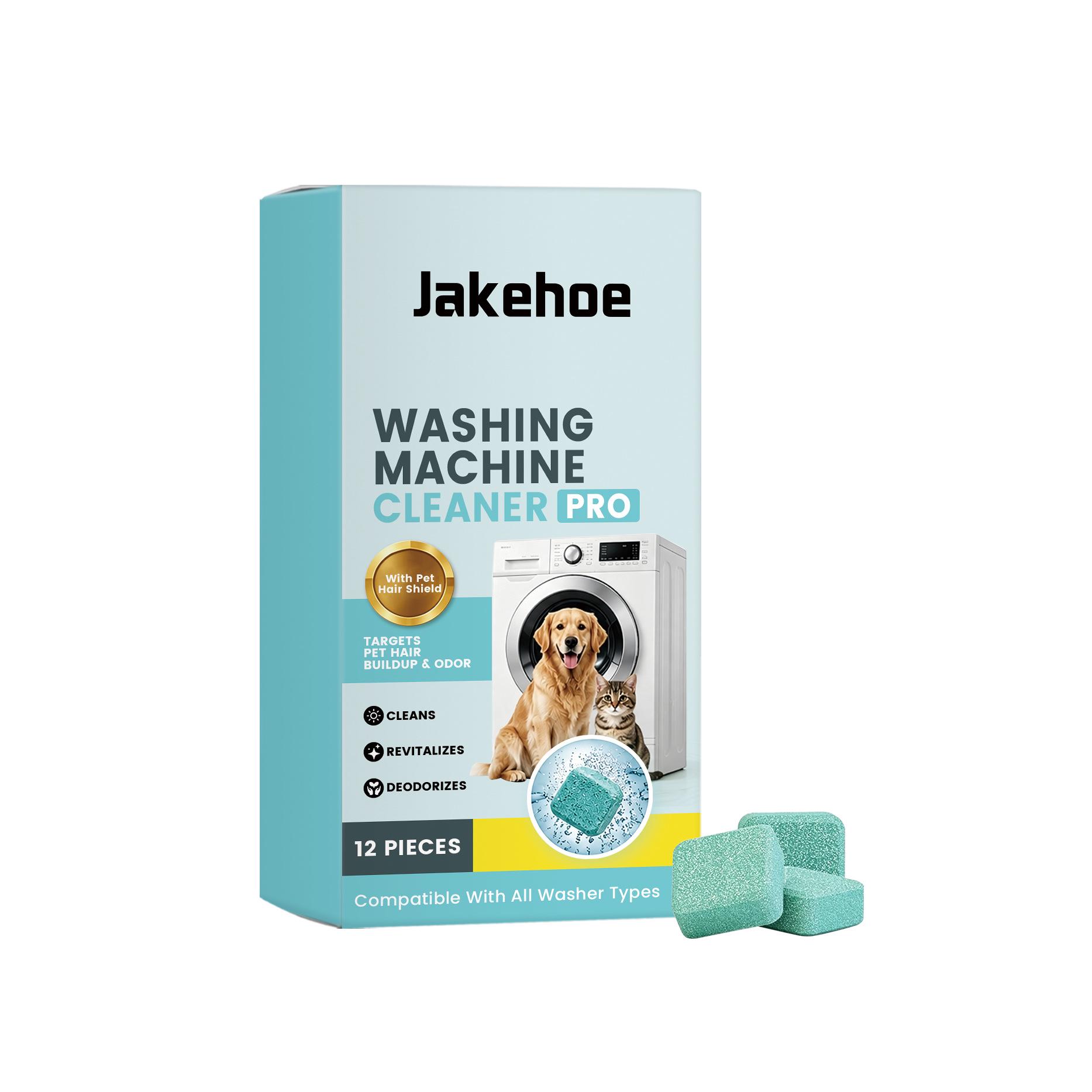 JAKEHOE Portable Washing Machine Drum Cleaning Tablets for Daily Use
