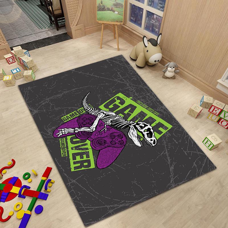 Game Console Carpet Large Living Room Decor Home Stereoscopic Effect Retro Bedroom Rooms Mat Hotel Hall Boy Friend Rugs Decorate
