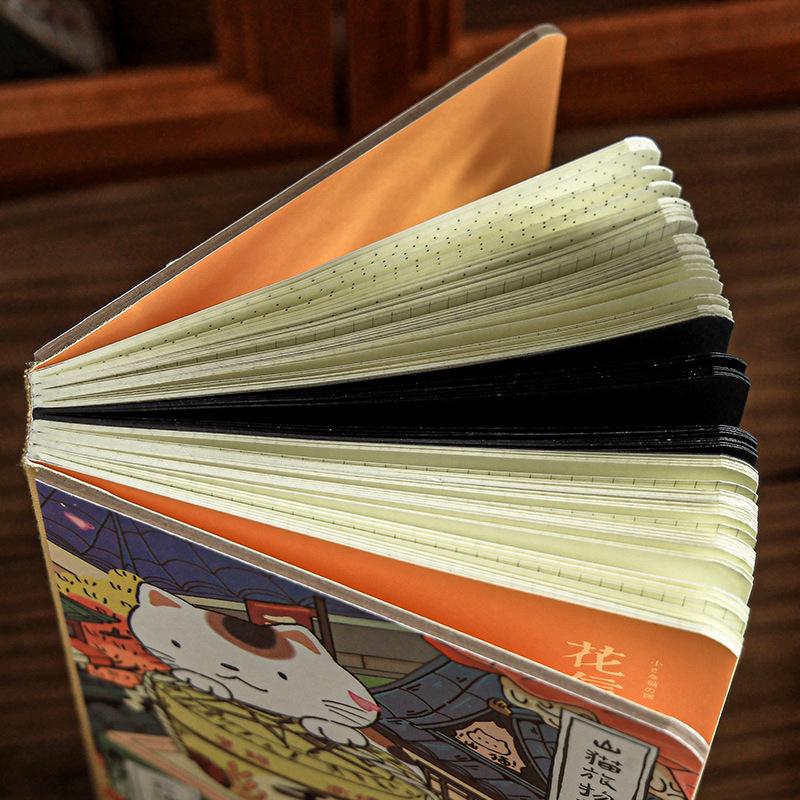 Mu Ran Lynx Cat Illustration Backpack Student Planner Notebook