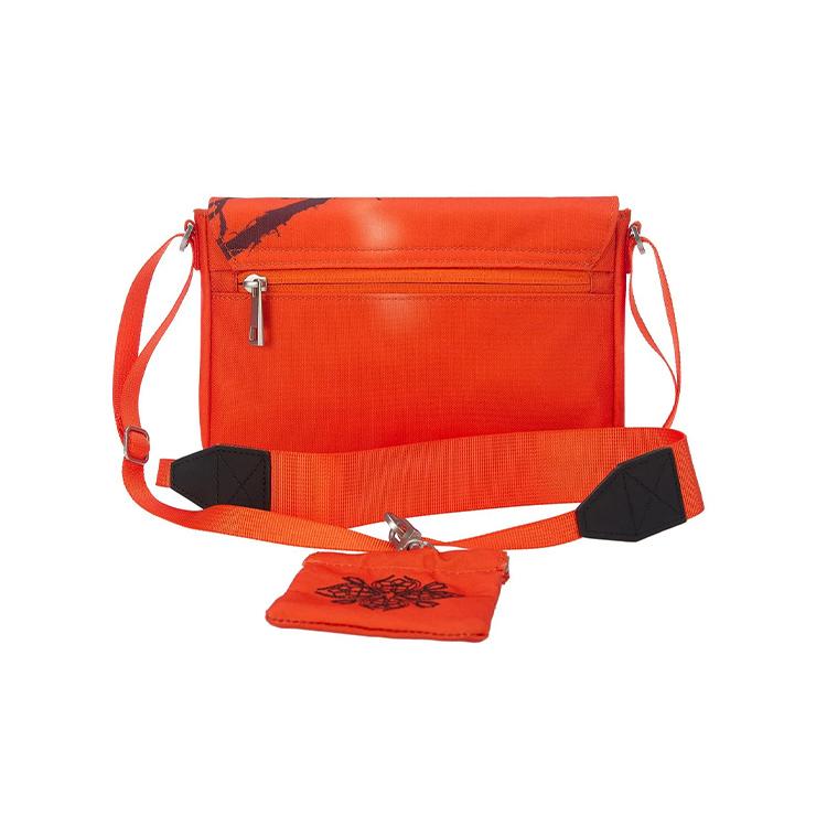 New LiNing Fabric Shoulder Bag Crossbody Bag Regular Unisex Fluorescent Orange ABDR556-3