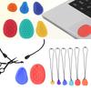 6 Pcs Textured Sensory Stones Silicone Different Patterns Soft Touch Sensory Stones for Boys Girls