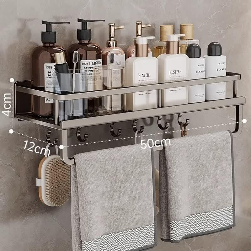 Cmaos Wall-Mounted Storage & Towel Rack