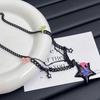 Fashion Collar Necklace Sweet Cool Y2K Star Note Pendant Necklace Clavicle Chain Statement Jewelry Chain Choker
