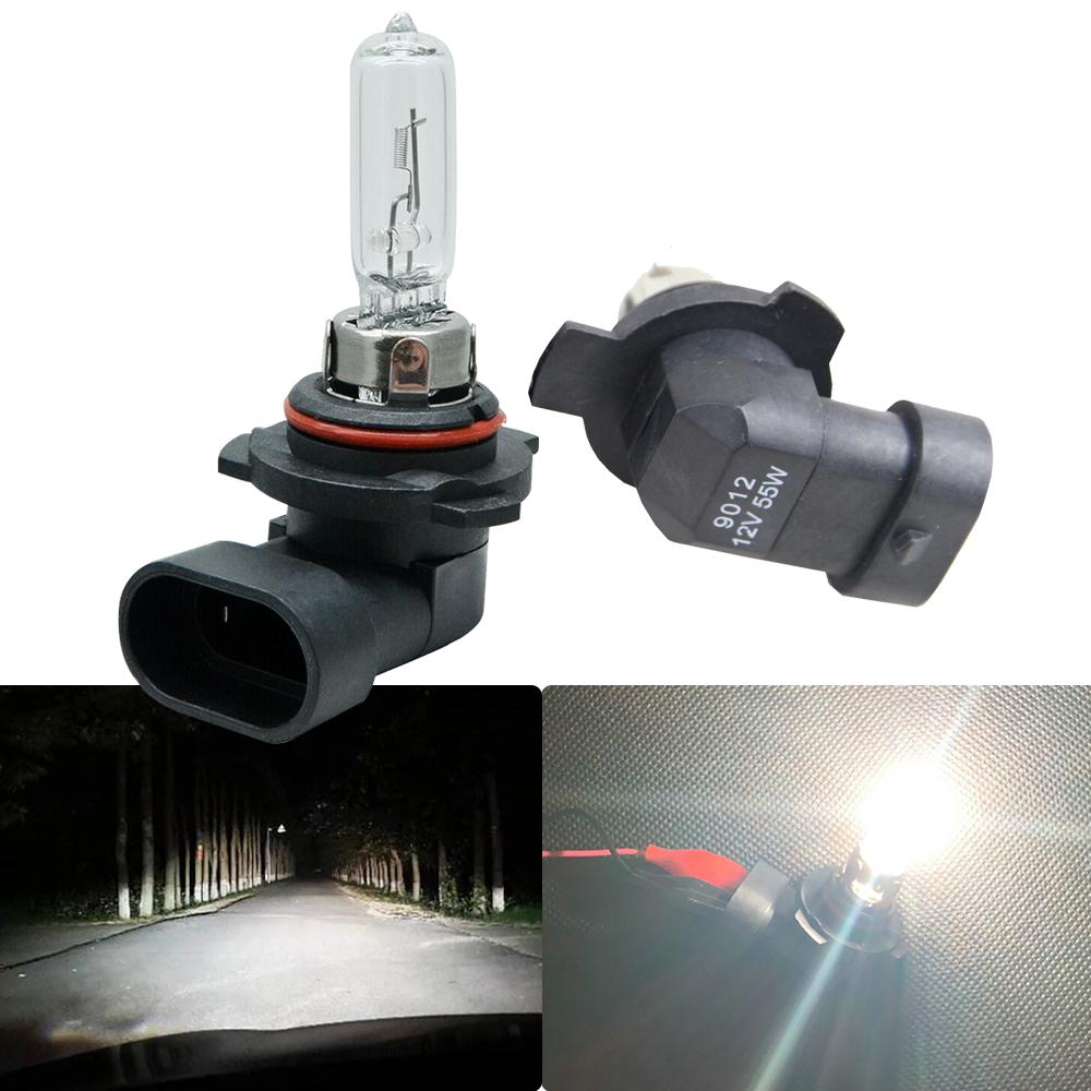 1/2pcs 9012/HIR2 LED Headlights 12V Bulb Warm White Car Halogen Lamp Auto High/Low Beam Lamp Automobiles Light Car Accessories