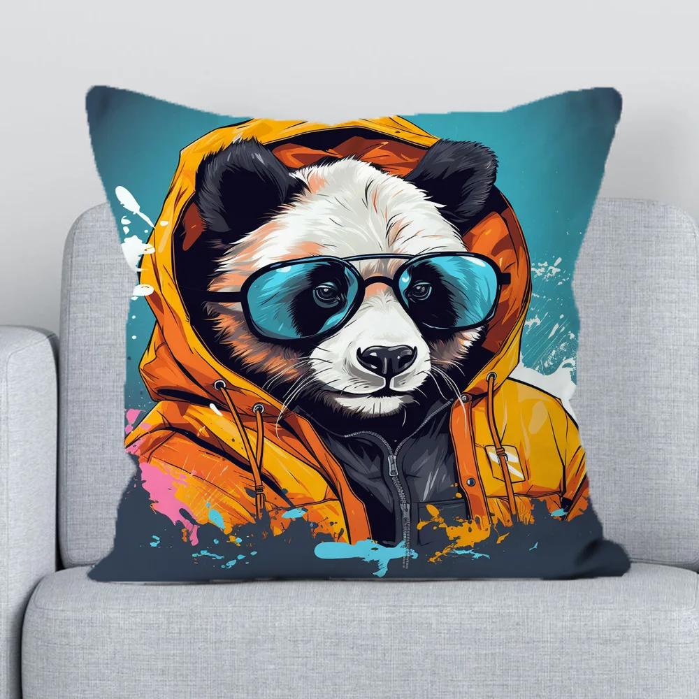 Sofa Cushion Cover X Panda Impact Pillowcase Short Plush Covers for Bed Pillows Decorative Pillowcases X Fall Decor